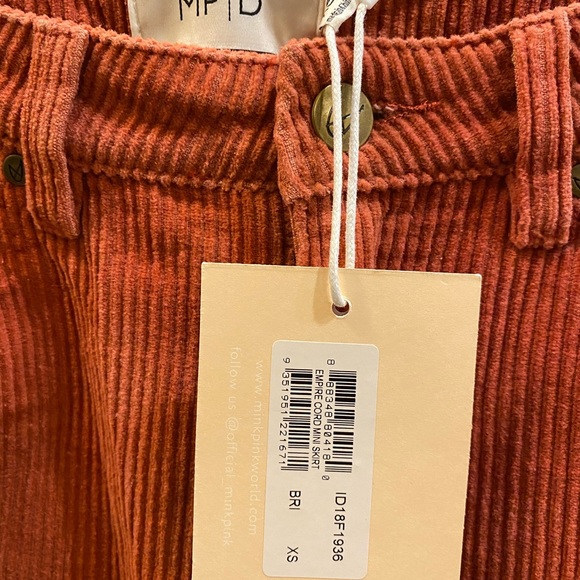 MINK PINK Empire Cord Mini Skirt - Picture 7 of 16